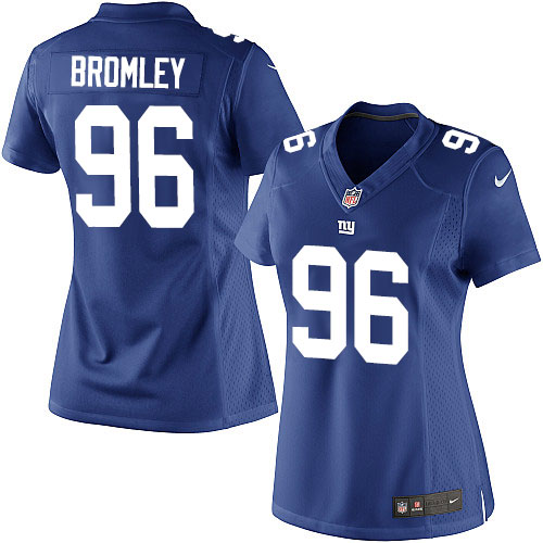 Women's Limited Jay Bromley Nike Jersey Royal Blue Home - #96 NFL New York Giants